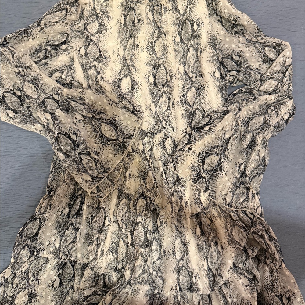 Altar'd State Black and White Textured Dress